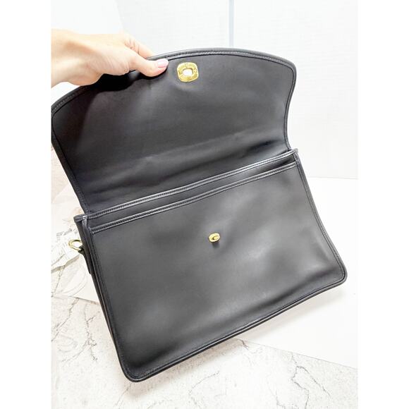 Coach Briefcase 5265 Leather Legacy Lexington Messenger Bag Black/Brass Vintage - Picture 2 of 16